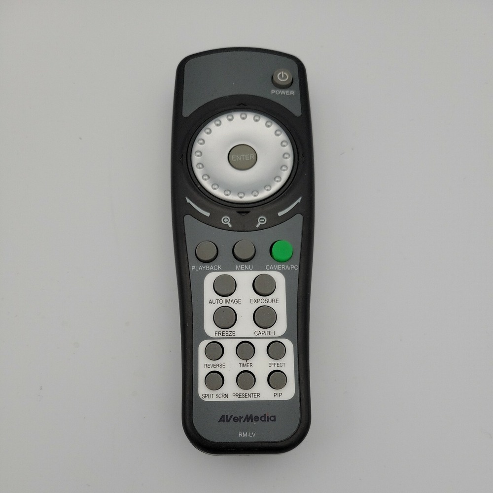 AVerMedia RM-LV Presenter Projector Remote Control Black Wireless Genuine RM-LV